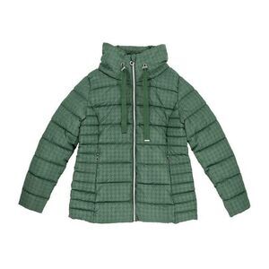 Firetrap Womens/Ladies Houndstooth Puffer Jacket / Green